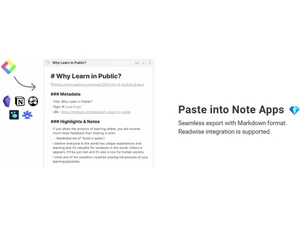 Glasp Paste into note apps