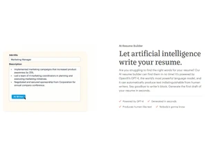 Kickresume AI resume builder