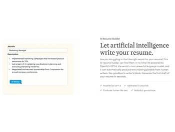 Kickresume AI resume builder