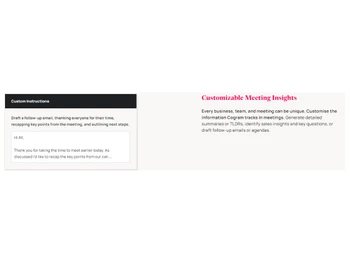 Cogram Customizable Insights
