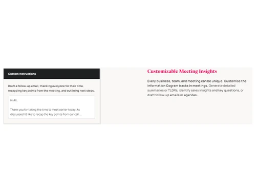 Cogram Customizable Insights