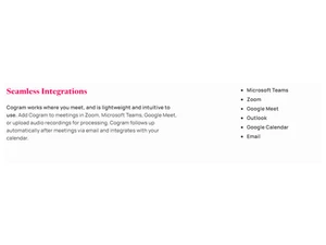 Cogram Integrations