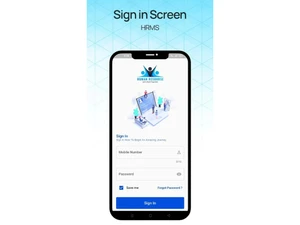 Vision HRMS Sign in Screen