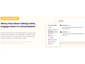 Airgram Live Transcription