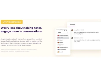 Airgram Live Transcription