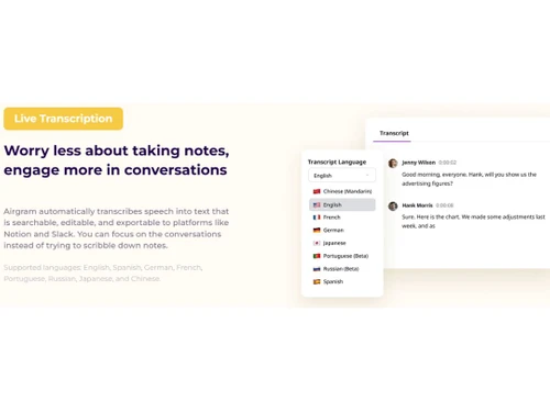Airgram Live Transcription