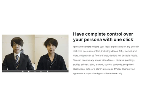 Xpression Camera Control over persona