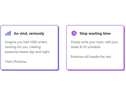 Postwise AI-Create awesome tweets