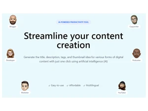 MetaGenieAI Content creation
