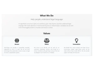 Legal Robot-Our Values