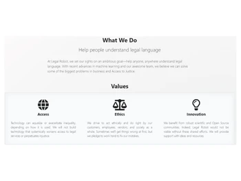 Legal Robot-Our Values