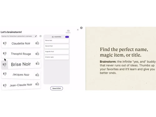 SudoWrite Brainstorm