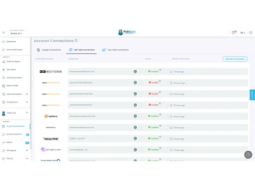 pubguru account connections