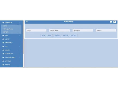 Whizzo School Management dashboard