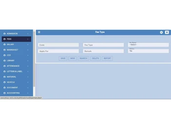 Whizzo School Management fee management