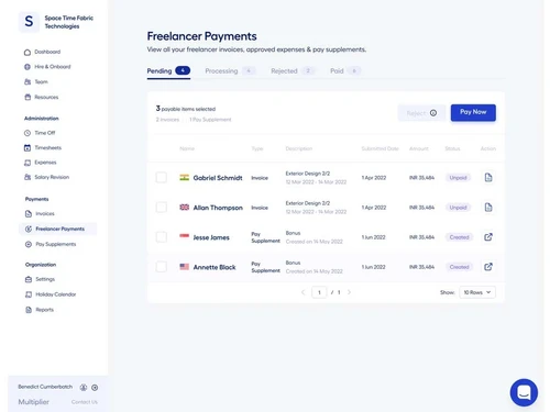 Multiplier payments