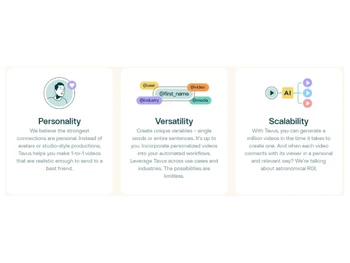 Tavus Personality & Versatility