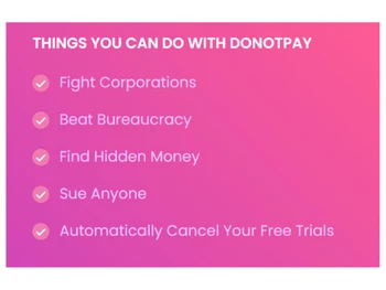 DoNotPay Things one can do with Donotpay