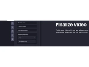 Waymark Finalize video