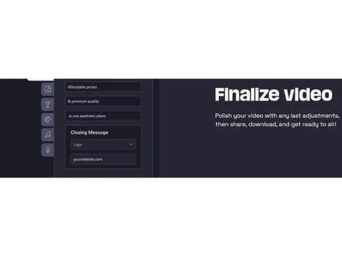 Waymark Finalize video