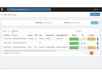bhor logistic software dashboard