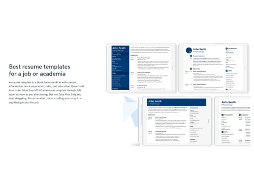 Zety-Resume templates
