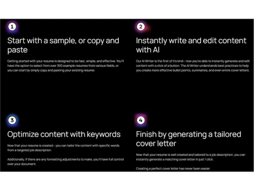 resumA.I Steps to generate resume