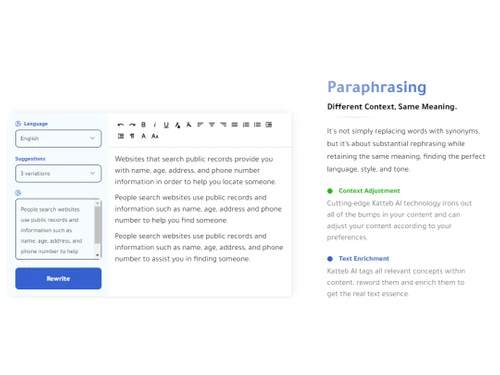 Katteb-Paraphrasing