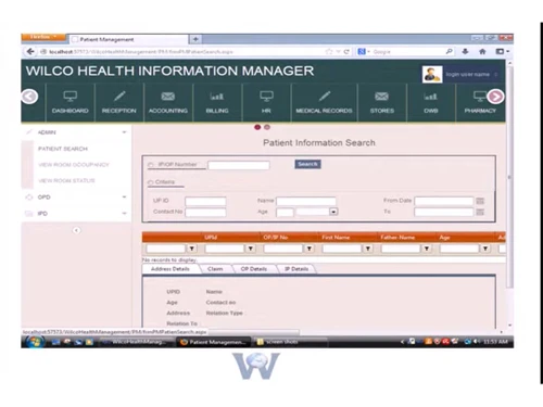 Wilco HMS Health Information