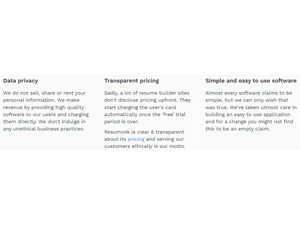 Resumonk-Data privacy & Transparency