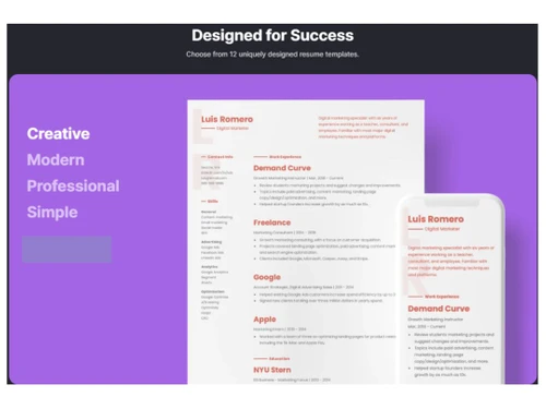 Standard Resume-Designed for Success