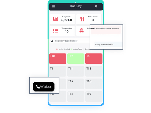 dinofy mobile app ordering system