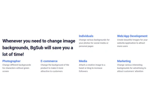 BgSub Marketing