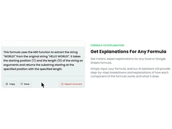 Sheetplus-Formula to explanation