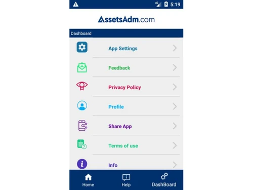 AssetsAdm Dashboard