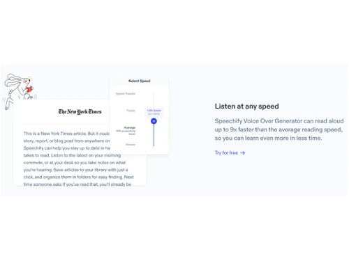 speechify listen at any speed