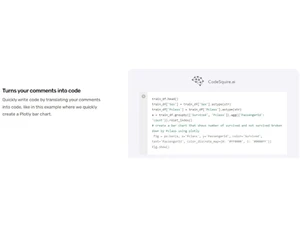 Codesquire-Turns comments into code