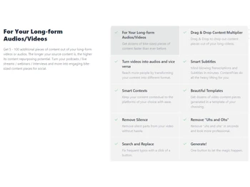 ContentFries Features