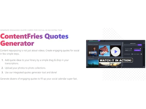 ContentFries Quotes generator