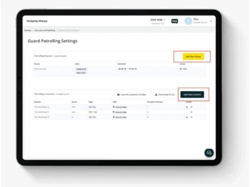 Mygate-patrolling setting