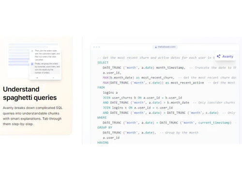 Avanty-Understand queries