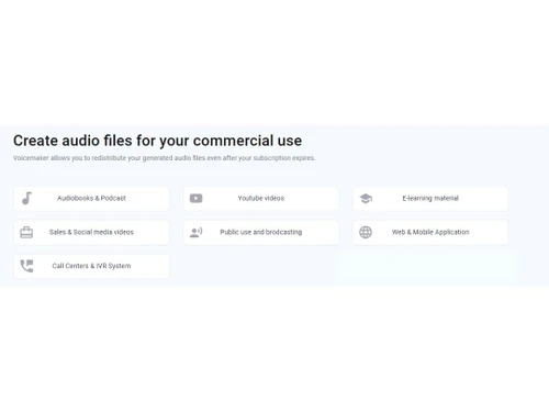 Voicemaker Use commercially