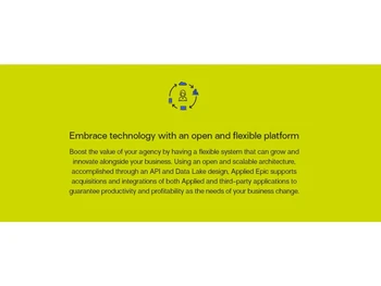Applied Epic-Open & Flexible platform
