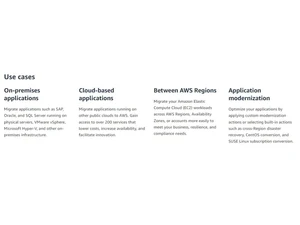 AWS Application Migration Service-Use Cases