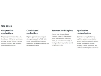 AWS Application Migration Service-Use Cases
