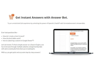 Formula Generator Instant Answers