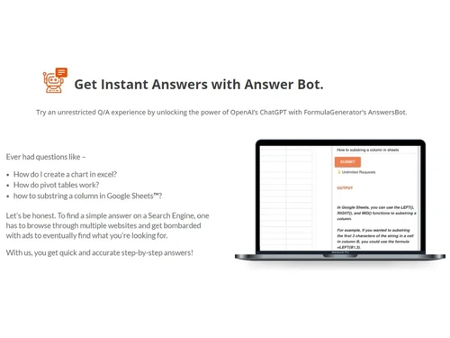Formula Generator Instant Answers