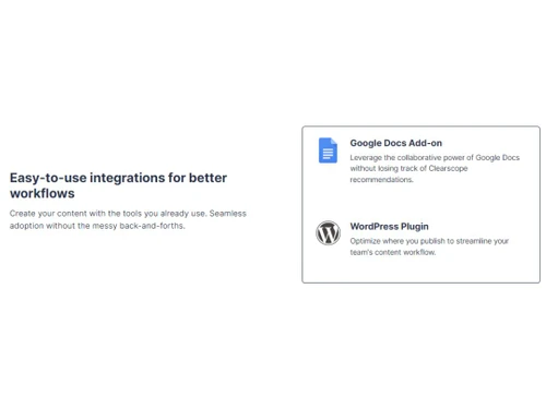 Clearscope Integrations
