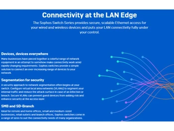 Sophos Switch-Connectivity at LAN Edge