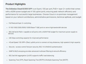 Engenius cloud managed network switch-ECS5512FP